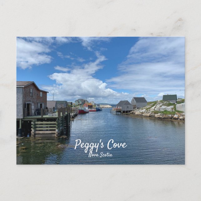 Peggy's Cove fiske by vykort (Framsida)