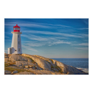 Peggy's Cove fyr Fototryck