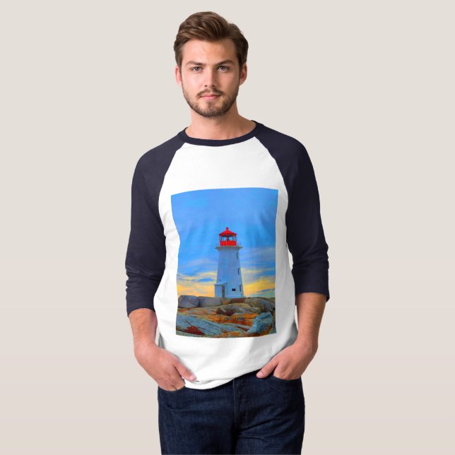 Peggy's cove fyr shirt fyr route t (Hel framsida)