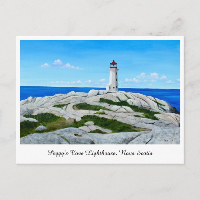 Peggy's Cove fyrplats Vykort (Framsida)