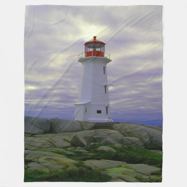 Peggy's cove fythouse halifax Nova Scotia Kanada Fleecefilt (Framsidan)