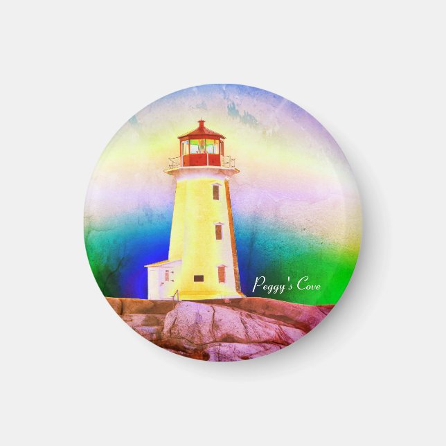 Peggy's cove fythouse halifax Nova Scotia Kanada Magnet (Framsidan)