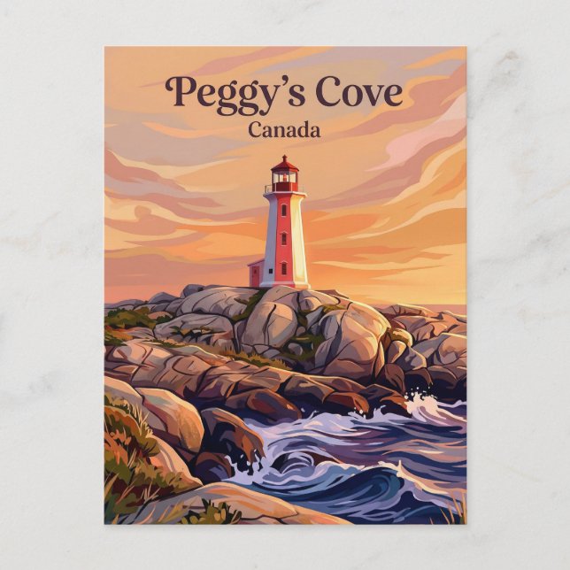 Peggy's Cove Kanada Vykort (Framsida)
