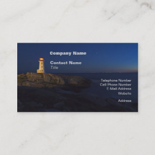 Peggy's Cove Lighthouse-Affärskort Visitkort