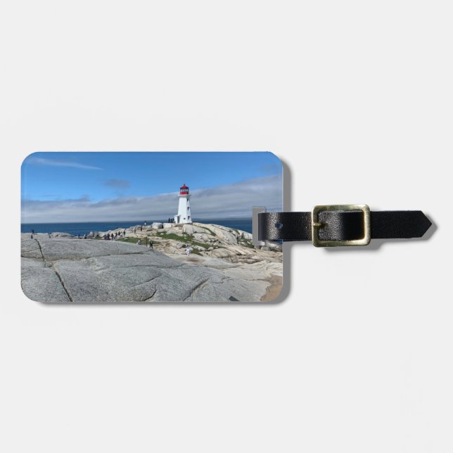 Peggy's Cove Lighthouse Bagageetikett Bagagebricka (Horisontell Framsida)