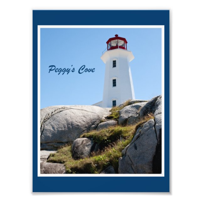 Peggy's Cove Lighthouse (Färg) Fototryck (Framsidan)