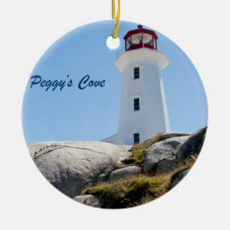 Peggy's Cove Lighthouse (Färg) Julgransprydnad Keramik