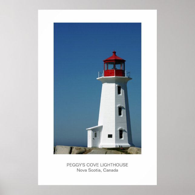 Peggy's Cove Lighthouse, Nova Scotia Poster (Framsidan)
