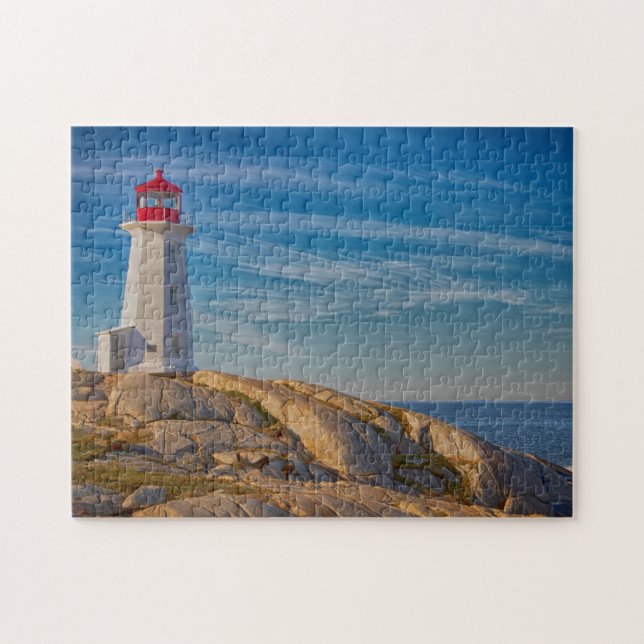 Peggy's Cove Lighthouse Pussel (Horisontell)