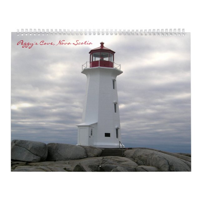 Peggy's Cove Lighthouse Route Calendar Kalender (Omslag)