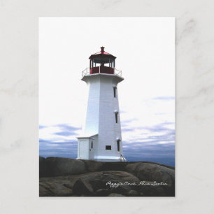 Peggy's Cove Lighthouse Route Nova Scotia Vykort