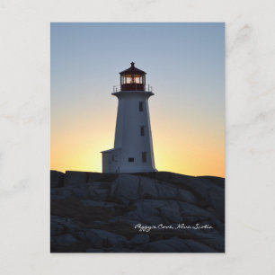 Peggy's Cove Lighthouse Route Nova Scotia Vykort