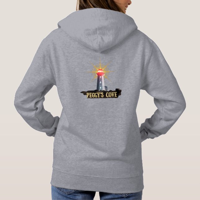 Peggy's Cove, Nova Scotia, fyr Landmark T Shirt (Baksida)