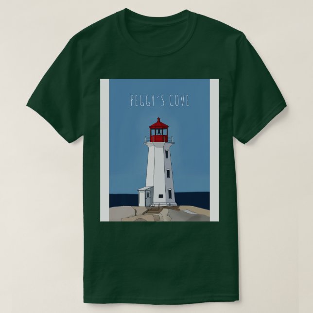 Peggys Cove Nova Scotia Kanada T Shirt (Design framsida)