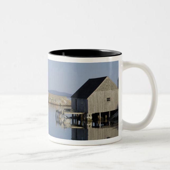 Peggy's Cove, Nova Scotia, Kanada Två-Tonad Mugg (Höger)