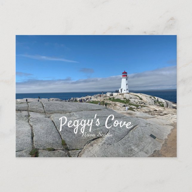 Peggys Cove Nova Scotia Postcard Vykort (Framsida)
