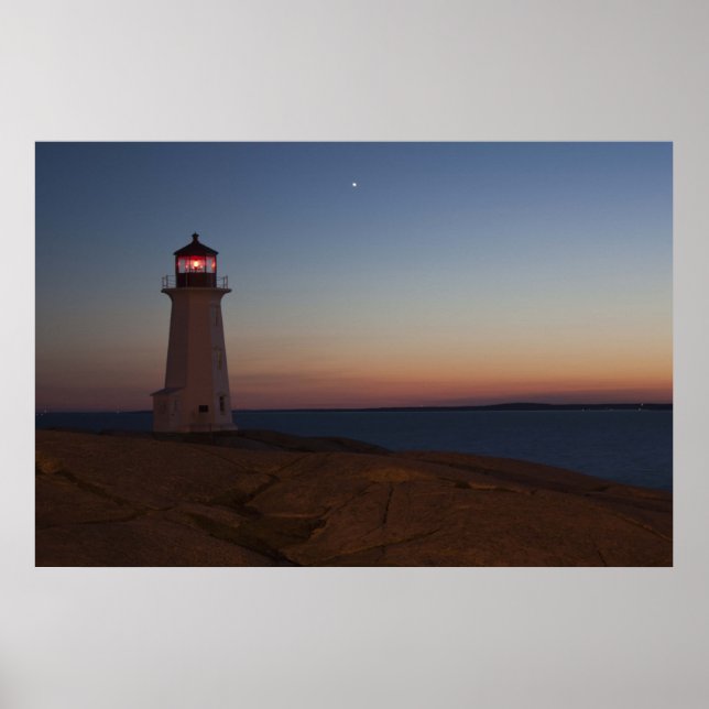 Peggy's Cove Twilight bra art print Poster (Framsidan)
