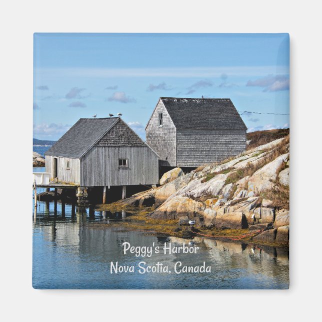 Peggy's Harbour, Nova Scotia, Kanada Magnet (Framsidan)