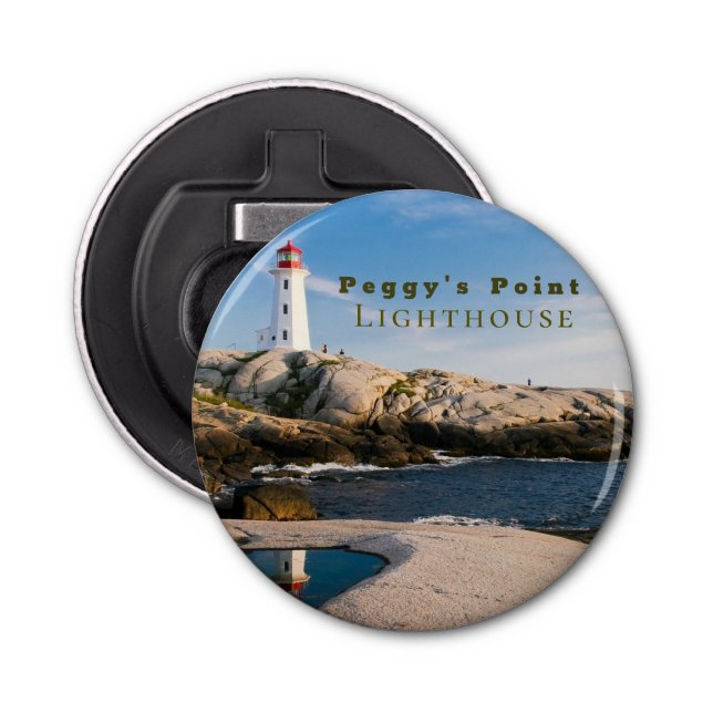 Peggys Point Lighthouse Atlantic Kanada Flasköppnare (Framsidan)