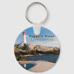 Peggys Point Lighthouse Atlantic Kanada Nyckelring