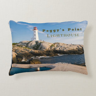 Peggys Point Lighthouse Atlantic Kanada Prydnadskudde
