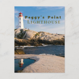 Peggys Point Lighthouse Atlantic Kanada Vykort