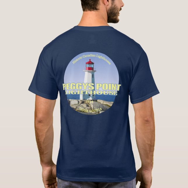 Peggys Point Lighthouse T Shirt (Baksida)