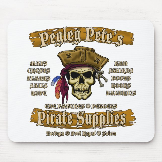 Pegleg Pete's Pirat Supplies Musmatta (Framsidan)