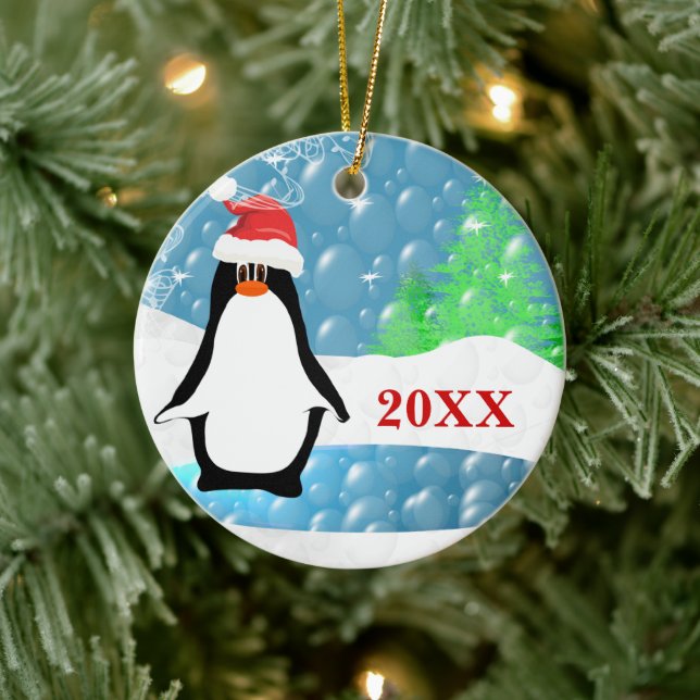 Peguin jul Family Photo Ornament (Träd)