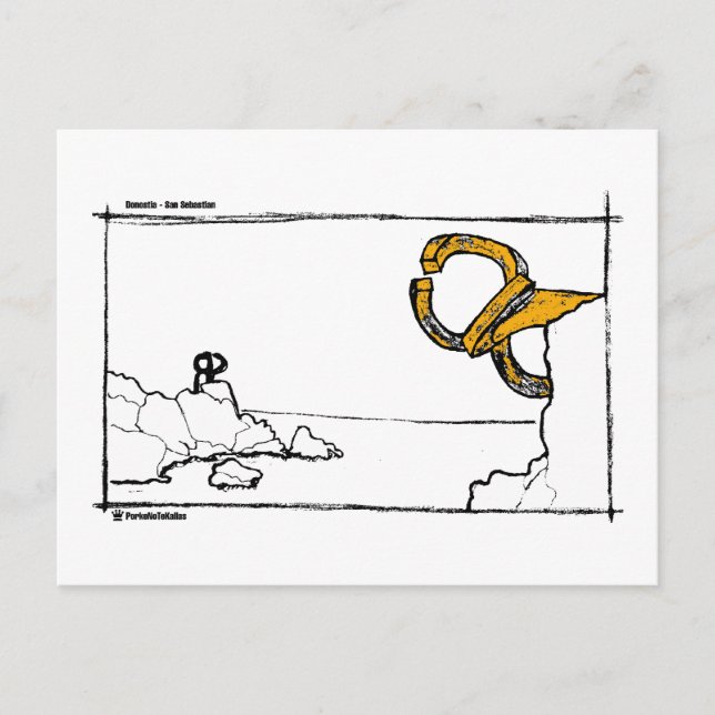 peine de los vientos 2 vykort (Framsida)