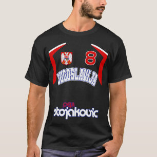 Peja Stojakovic Retro Jugoslavien Euro Basketball T Shirt