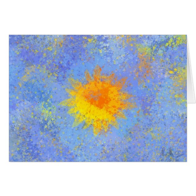 Peka av ljust hälsningskort (Framsidan Horizontal)