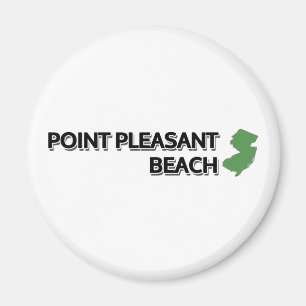 Peka den angenäma stranden magnet