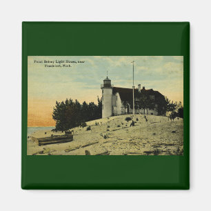 Peka den Betsey fyren nära Frankfort Michigan Magnet