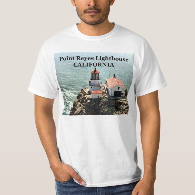 Peka den Reyes fyren, den Kalifornien T-tröja T Shirt (Framsida)