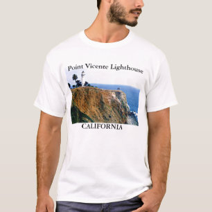 Peka den Vicente fyren, den Kalifornien T-tröja T Shirt