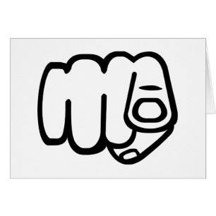 Peka fingret - dig hälsningskort