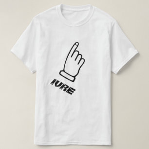 Peka fingret med texten Ivre Tee Shirt