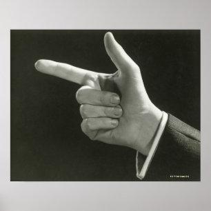 Peka för man poster