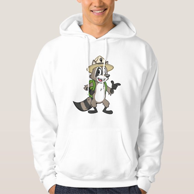 Peka för stack för skogsvaktare för hoodie (Framsida)