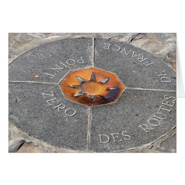 Peka nolla, Paris Hälsningskort (Framsidan Horizontal)