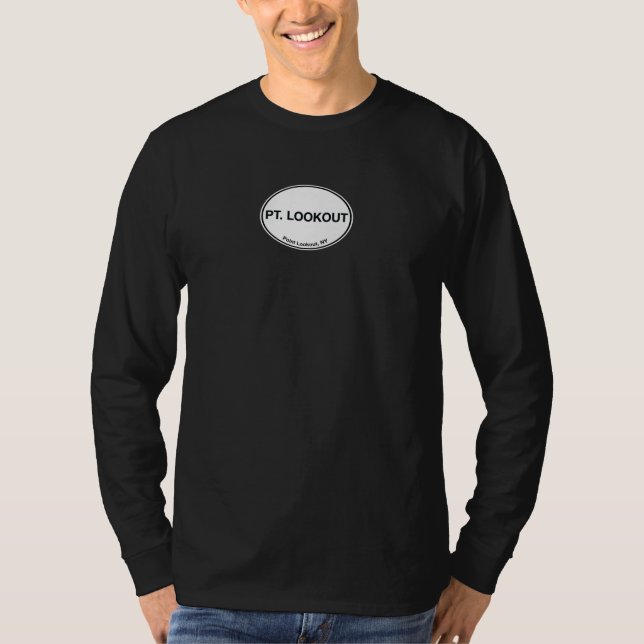 Peka utkik, långärmadlogotyp T för NY 11569 T Shirt (Framsida)
