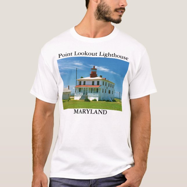 Peka utkikfyren, den Maryland T-tröja Tröja (Framsida)