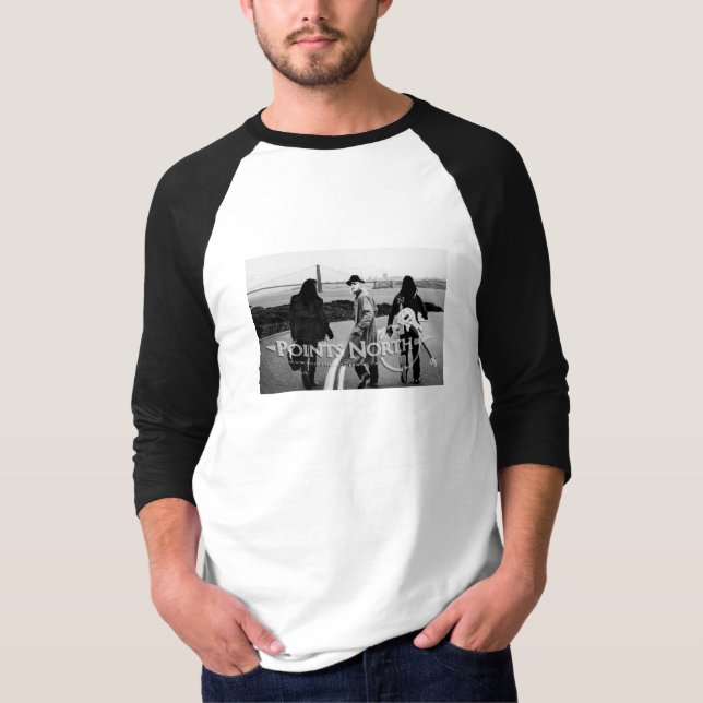 Pekar North "San Francisco horisont - manar Raglan Tee Shirt (Framsida)