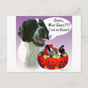 Pekare (blk) Halloween Candy Vykort