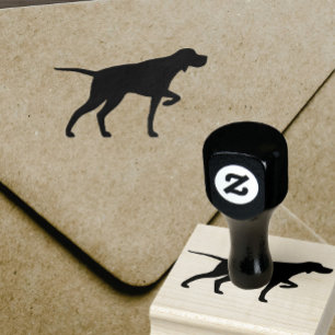Pekare Hund aveln Silhouette Rubber Frimärke Stämpel