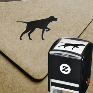Pekare Hund aveln Silhouette Self-inking  Självfärgande Stämpel