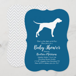 Pekare Hund Baby Shower Boy Blue Inbjudningar