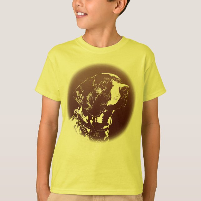 Pekare Hund Barn Shirts German Pointer Hund tröja (Framsida)