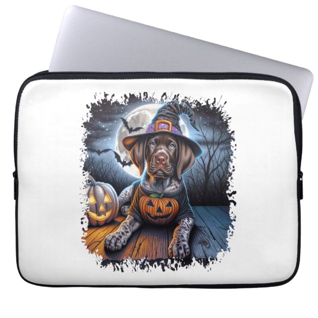 Pekare Hund Halloween Square Laptop Fodral (Framsidan)